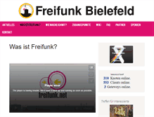 Tablet Screenshot of freifunk-bielefeld.de